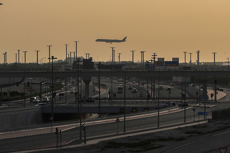 A Qatar Airways passenger plane lands at Hamad International Airport during sunrise in Doha, The Day of Arafah, which is considered one of the best days for Muslims as it is the ninth day of Dhul-Hijjah, which precedes Eid al-Adha. With the sunrise on the ninth of Dhul-Hijjah, pilgrims leave Mina heading to Mount Arafat to stand there, as standing at Arafat is considered the most important pillar of Islam, which is Hajj.