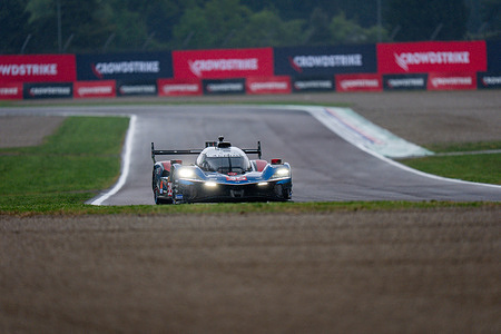 Alpine A424 driven by António Félix da Costa (PRT), Ferdinand Habsburg (AUT) and Charles Milesi (FRA) of Alpine Endurance Team seen during the FIA WEC Prologue at the Autodromo Internazionale Enzo e Dino Ferrari.