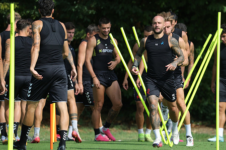 Filippo Costa of L.R. Vicenza seen during the L.R. Vicenza weekly workout at Sporting 55.