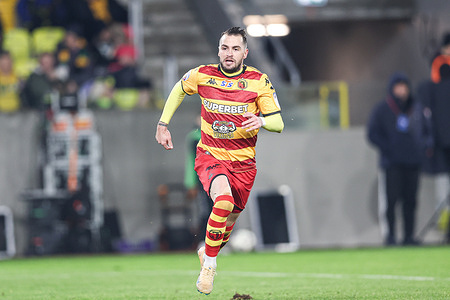 Jesus Imaz of Jagiellonia Bialystok seen during Polish League PKO BP Ekstraklasa 2025/2026 football match between GKS Katowice and Jagiellonia Bialystok at Arena Katowice. Final score; GKS Katowice 3:1 Jagiellonia Bialystok.