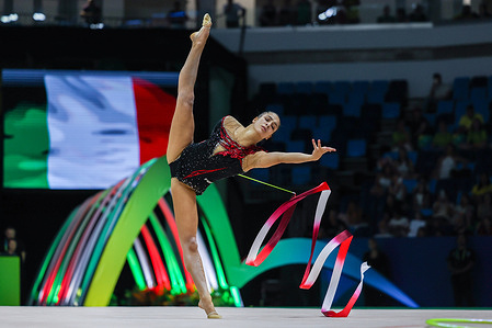 Sofia Raffaeli (ITA) seen during Rhythmic Gymnastics FIG World Championships 2025 Rio de Janeiro at Parque Olimpico.