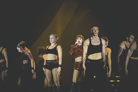 Italian singer Annalisa Scarrone, better known by her stage name Annalisa, performs live at the PalaPartenope during her tour Ma Noi Siamo Fuoco – Capitolo II.