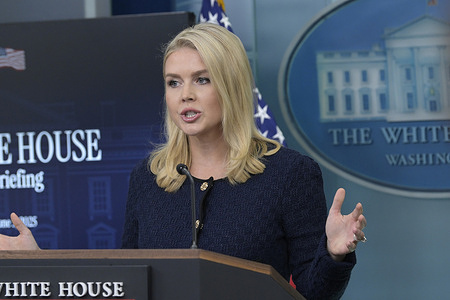 The White House Press Secretary Karoline Leavitt speaks about the terrorist attack in Boulder, Colorado during a press briefing at Brady Room/White House in Washington.