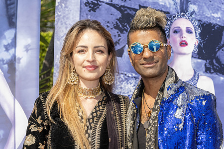 Musician Deepak Ramapriyan with wife attends Private Celebration At Sue Wong’s Arthaus Malibu at private residence, Los Angeles, CA, May 18th, 2025