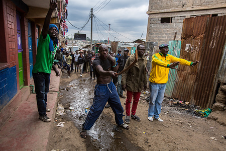 Protesters in Mathare are calling out the police that shot a man earlier when likely shooting in the crowd. The police claims the man stabbed a man, but he was shot in the head from quite the distance. Riots broke out as a protester killed by a police officer on election day.