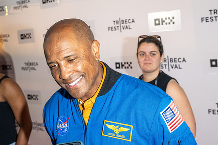 Victor Glover, Artemis II Pilot, NASA Astronaut, attends "Odyssey" World Premiere during the 2026 Tribeca Film Festival at SVA Theatre in New York City.