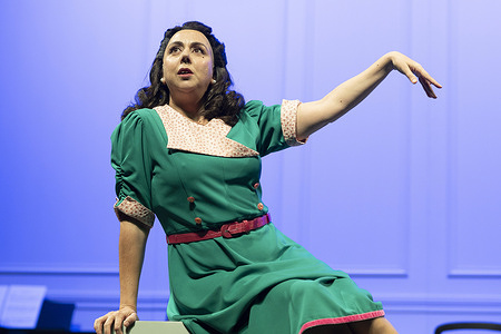 Carmen Ruiz performs during the presentation of LA VIDA Extraordinaria at the Teatro del Canal.