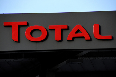 A Total logo seen in Le Rove.