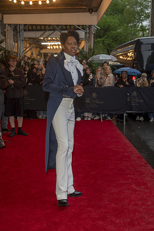 New York, United States - 05/05/2025 16:37:44: Jeremy O'Harris departs the Pierre Hotel for 2025 Met Gala in New York City.