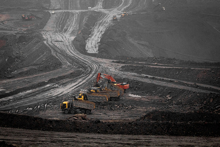 A view of the Lakhanpur coal mine operating in the Ib Valley coalfield, managed by Mahanadi Coalfields Limited, a subsidiary of Coal India. Coal power generation in China and India declines in 2025 for the first time since the 1970s as record solar and wind capacity additions meet rising electricity demand and reduce reliance on fossil fuels.