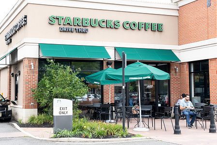 Starbucks store in North Brunswick Township, New Jersey.