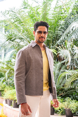Actor Sidharth Malhotra poses for photographs during a press conference for the upcoming Hindi film ‘The Vvaan’ in New Delhi.