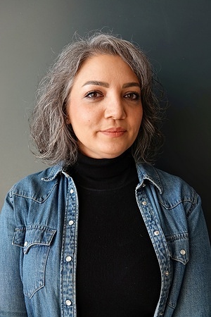 Iranian film editor Hamila Moayed attends the 3rd Amed International Film Festival held in Diyarbakir.