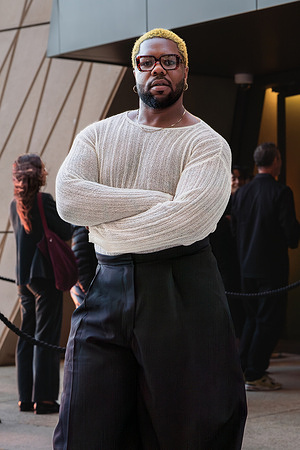 MNEK seen attending press night for " The Music is Black; A British Story" " The Music is Black; A British Story" Exhibition at the new V&A East Museum in Londons Olympic Park celebrity arrivals at press night preview before public opening on April 18th.