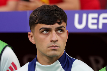 Pedro González Lopez of Spain seen in action during the UEFA EURO 2024 match between Albania and Spain at Signal Iduna. Final score: Albania 0:1 Spain.