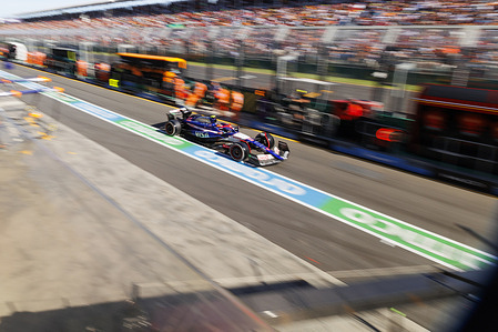 Yuki Tsunoda of Japan drives the (22) VCARB 01 Honda during the F1 Grand Prix of Australia at the Albert Park Grand Prix circuit in Melbourne.