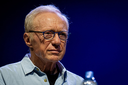 Israeli writer David Grossman attends the Letterature International Festival at Casa del Jazz.