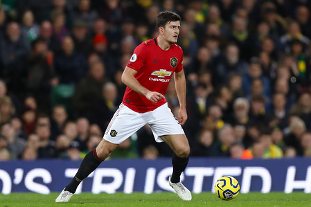 Harry Maguire of Manchester United seen in action during the Premier League match between Norwich City and Manchester United at Carrow Road.
(Final score; Norwich City 1:3 Manchester United)