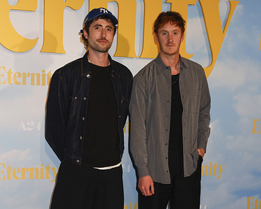 Will Merrick attends the Eternity UK Premiere at the Everyman Battersea in Battersea Power Station.