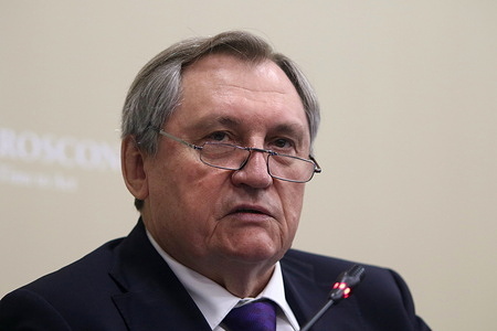 Nikolay Shulginov, Minister of Energy of the Russian Federation, attends a session on Russia Africa: Prospects for Energy Cooperation in the framework of the Second Summit Economic and Humanitarian forum Russia-Africa 2023 in Saint Petersburg.