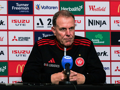 Western Sydney Wanderers FC Head Coach Alen Stajcic speaks during a Press Conference during the A-League 24/25 match between Sydney FC and Western Sydney Wanderers FC. Western Sydney Wanderers FC fell 2-1 to Sydney FC.
