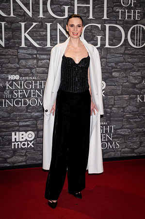 Emanuela Fanelli attends the Italian Premiere of "A Knight of the Seven Kingdoms" at The Space Cinema Moderno.