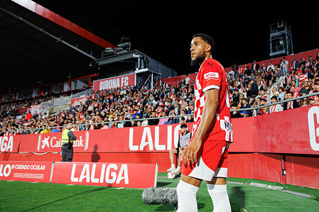 Arnaut Danjuma (Girona FC) seen during LaLiga EA SPORTS game between teams of Girona FC and Rayo Vallecano at Estadi Montilivi. Final score : Girona FC 0 : 0 Rayo Vallecano