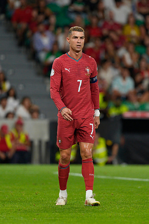 Cristiano Ronaldo of Portugal seen during the UEFA Nations League, League A, Group A4, Matchday 1 between Portugal and Wales at Estadio Jose Alvalade. Final score: Portugal 1:0 Wales.