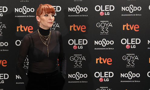 Najwa Nimri, nominated for Best Actress Protagonist in the movie "Quién te Cantará". The Goya 2019 has already started with the Nominees party, held this Monday at the Teatro Real in Madrid, to where some of the most important faces of Spanish cinema and the nominees in all categories of the awards have moved.