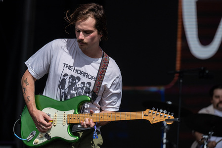 Nate Delizzotti of Vacations performs on Day 3 of BottleRock Napa Valley Music Festival at Napa Valley Expo.