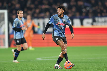 Ederson Jose dos Santos Lourenco da Silva of Atalanta seen in action during the SERIE A match between Atalanta and Cagliari at New Balance Arena. Final score; Atalanta 2 : 1 Cagliari.