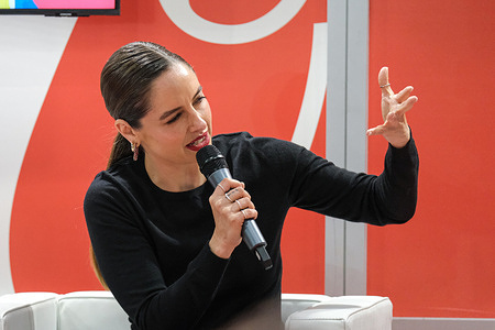Matilde Gioli seen during the SalTo 26 - Salone Internazionale del Libro at Lingotto Fiere.