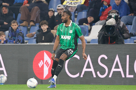 Ulisses Garcia of US Sassuolo Calcio seen in action during the Italian Serie A soccer match between US Sassuolo Calcio and FC Inter at Mapei Stadium - Città del Tricolore. Final score; US Sassuolo Calcio 0:5 FC Inter