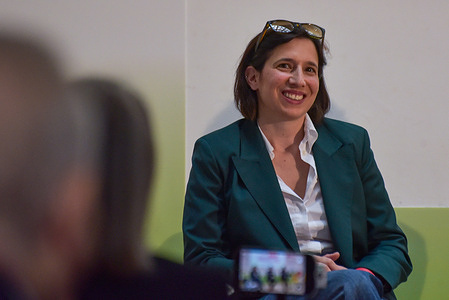 Democratic Party Leader Elly Schlein attends the Ecofuturo Festival at Città dell'Altra Economia. The Ecofuturo Festival is an annual event in Rome dedicated to environmental sustainability and technological innovation to promote the ecological transition through debates and exhibitions.