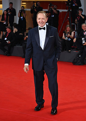 Kevin Spacey attends the red carpet at the 2025 Venice International Film Festival.