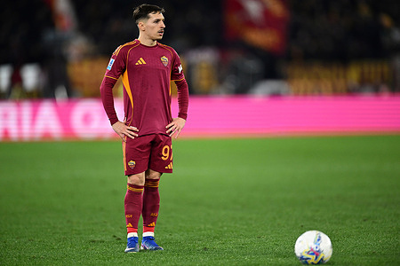 Bryan Zaragoza of AS Roma seen in action during the Serie A match between Roma and Cagliari at Stadio Olimpico. Final score; AS Roma 2-0 Cagliari