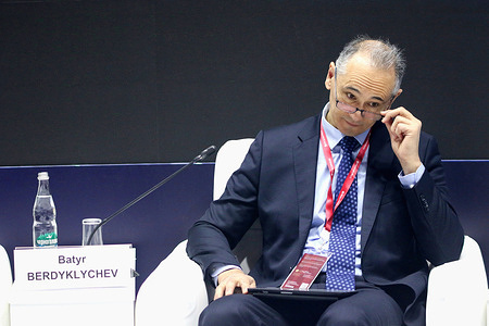 Batyr Berdyklychev, Representative of the World Health Organization (WHO) in Russia, attends a session on Together, Not Instead of: the Potential of Using AI in Healthcare in Russia in the framework of the St. Petersburg International Economic Forum 2024 (SPIEF 2024).