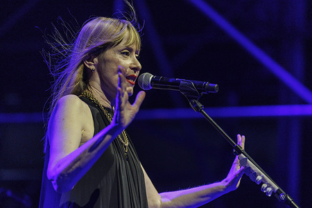 Suzanne Vega performs live on stage during the Flying with Angels Tour 2026 at Casa del Jazz.