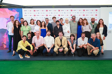 The crew of the film “Anoche conquisté tebas (Last Night I conquered the City of Thebes)” attends the photocall of the film at the 22nd Giornate degli Autori.