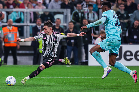 Francisco Conceicao of Juventus FC seen in action during Serie A 2025/26 football match between Juventus FC and Bologna FC at Allianz Stadium in Turin - Juventus FC 2 -0 Bologna FC