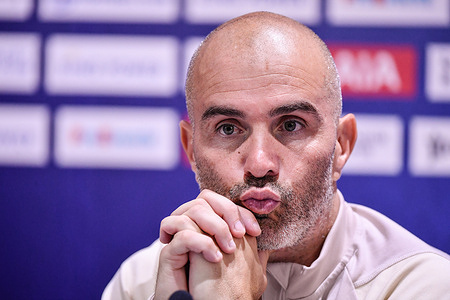 Enzo Marescal, manager of Leicester City seen during the pre-match press conference. Tottenham Hotspur and Leicester City are scheduled to play a pre-season friendly football match at Rajamangala Stadium in Bangkok.