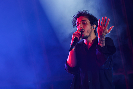 Alberto Cotta Ramusino professionally known as Tananai performs live on stage during the FESTIVAL LIVE 2023 at Carroponte.