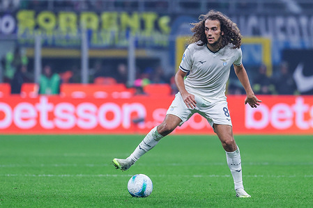 Matteo Guendouzi of SS Lazio seen in action during Serie A 2025/26 football match between FC Internazionale and SS Lazio at San Siro Stadium in Milan. FINAL SCORE
Inter 2 | 0 Lazio