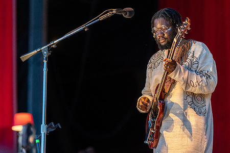 Michael Kiwanuka performs live set during the second day of Primavera Sound Porto 2025 at Parque da Cidade.