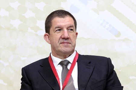 Viktor Zhidkov, Chairman of the Management Board Moscow Exchange seen during the Technologies of the Future a Common Global Space or Every Nation for Itself? session of the XXVIII St. Petersburg International Economic Forum at the Expo Forum Convention and Exhibition Center.