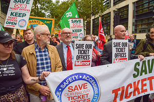 SOPA Images - Gallery - RMT protest against the closure of rail ticket ...