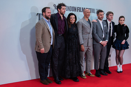 (L-R) Andrew Kortschak, Josh O'Connor, Thérèsa Ryan, Director Oliver Hermanus, Ben Shattuck, Paul Mescal and Emma Canning attend "The History of Sound" Headline Gala at the 69th BFI London Film Festival at The Royal Festival Hall.