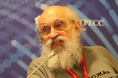Anatoly Wasserman, participant of intellectual games, journalist, publicist and political consultant, TV presenter on the XXVIII St. Petersburg International Economic Forum at the Expoforum Convention and Exhibition Center in St. Petersburg, Russia.