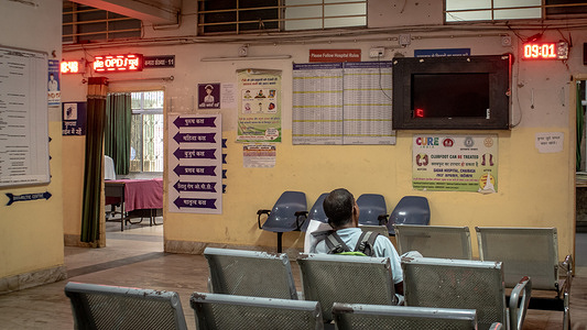 A view inside Sadar Hospital in Chaibasa where children with thalassemia are being treated following reports of HIV infection through blood transfusions. Five thalassemia patients, all children, reportedly tested HIV-positive following blood transfusions in Chaibasa, Jharkhand, prompting Chief Minister Hemant Soren to suspend health officials and order a statewide blood bank audit.