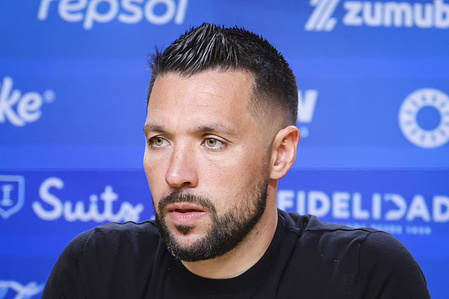 Francesco Farioli (FC Porto) attends a press conference during the match between FC Porto and Moreirense at Dragao Stadium. Final Score: FC Porto 3 : 0 Moreirense.